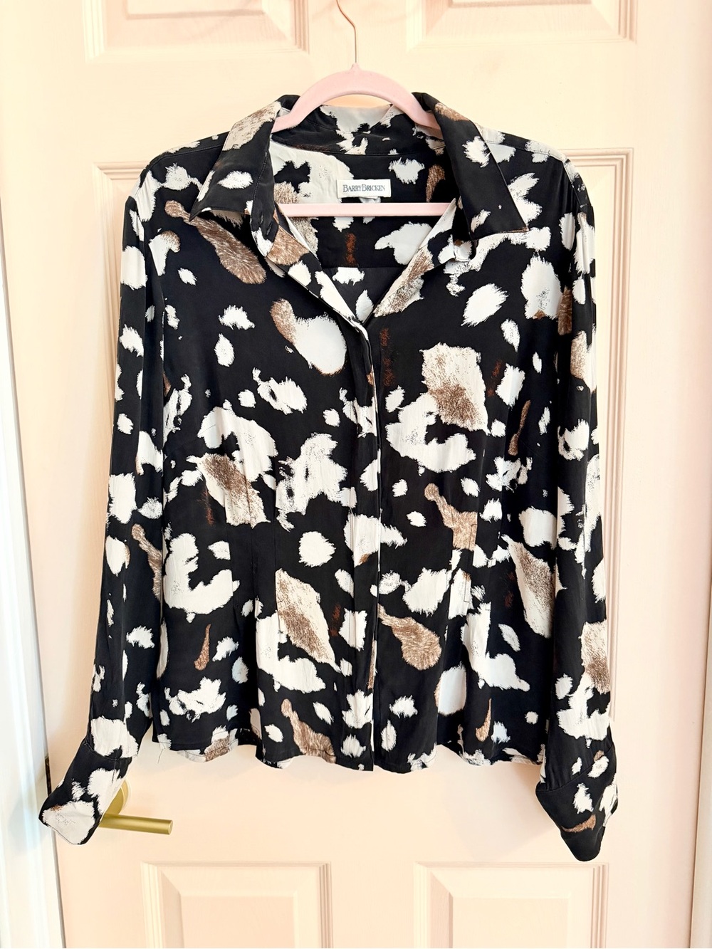 Vintage silk Barry bricken button up